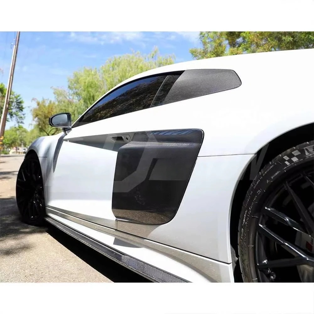 High Quality Fast Delivery Whole Sale Price Prepreg Dry Carbon Fiber Window Cover Trim for  R8 17-19